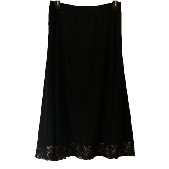 Emma James Dresses & Skirts - Emma James Lace Bottom Hem Midi Office Holiday Skirt